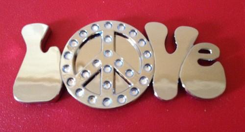 New custom love peace auto decal really cool piece 