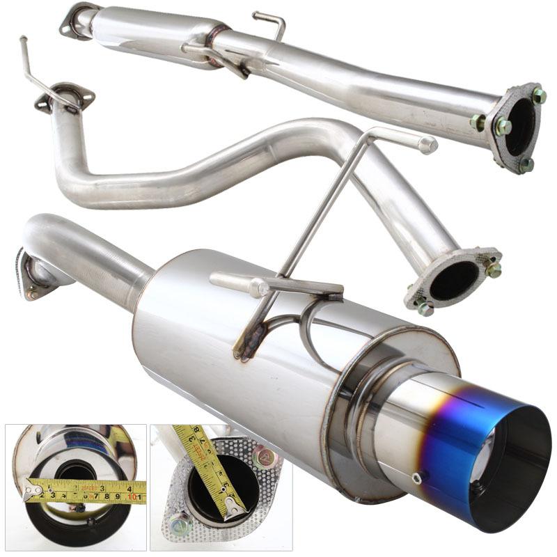 Sell 9600 Honda Civic EK 3DR Catback Exhaust Muffler System with Burnt