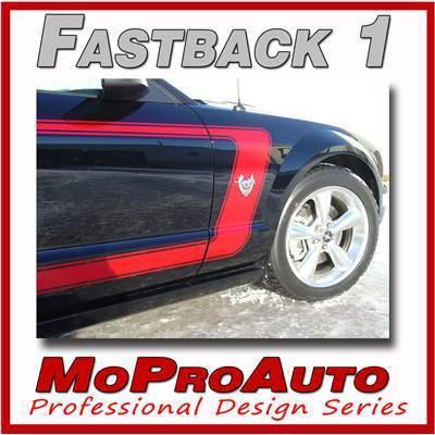 Fastback 1 - 3m pro grade mustang vinyl graphics stripes decal 2007 396
