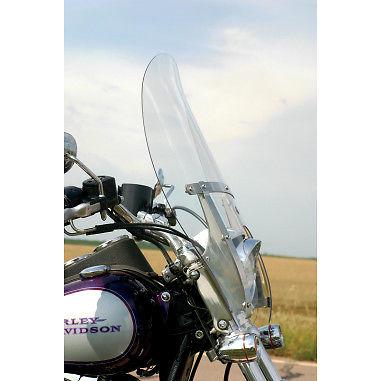 Klock werks kw05-03-0225 flare windshield clear 17.5"tall 25"wide harley xl/dyna