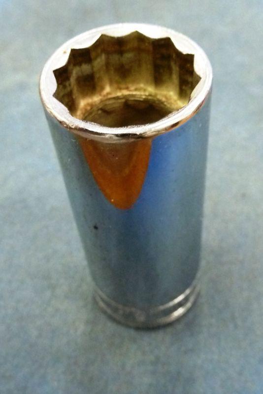 Sk s-k 8439 19mm superkrome deep chrome socket, 3/8" drive 12-point, metric, new