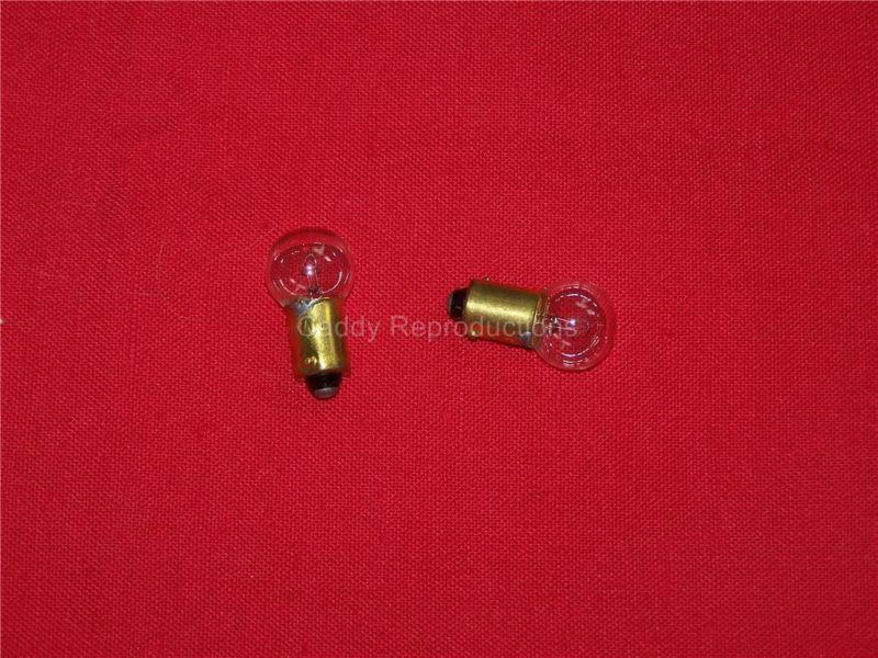 1941 - 1952 cadillac fog lamp turn signal bulbs pr 6v
