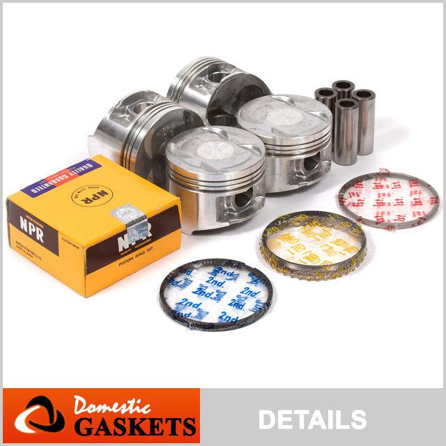 90-01 acura integra gs ls rs 1.8l dohc pistons&rings set b18a1 b18b1