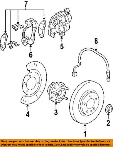 Gm oem 20879454 front brake rotor/disc/disc brake rotor