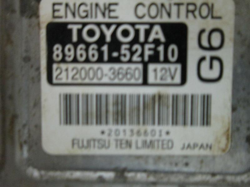 (BB2017) 06 07 TOYOTA YARIS ENGINE CONTROL MODULE 89661-52F10, US $60.00, image 3