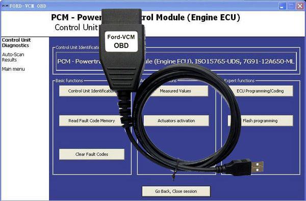 Ford & mazda vcm obd diagnostic interface usb cable