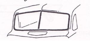 Ford f-1 pickup truck cowl vent seal 48,49,50,51,52 1948,1949,1950,1951,1952