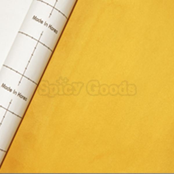 [ decoin ] new self adhesive adhesion suede sheet elastic car headliner yellow