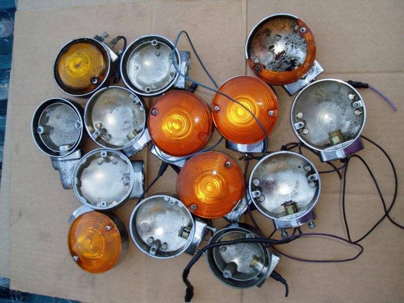 Big twin touring amber turn signals brake lights marker lights parts lot 