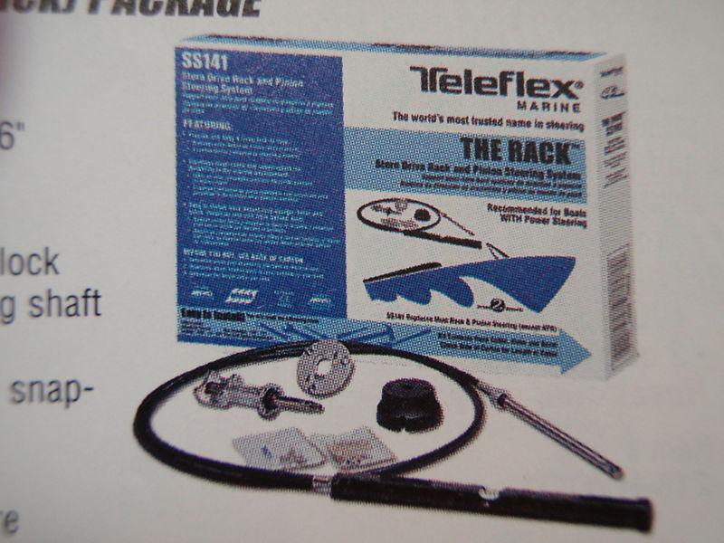 Boat steering cable kit 16ft cable marine rack ss14116