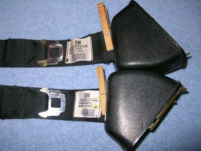 Purchase 68 69 70 71 Black Deluxe Seat Belts Front GTO 442 Chevelle