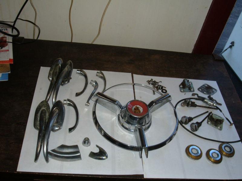 1954 Plymouth Belvedere Horn Ring Door Handles Exterior and Interior Bezels Misc, US $75.00, image 5