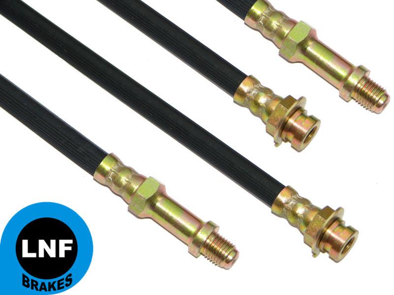 63 1963 pontiac tempest lemans - brake hose set x4 (2fr+2rr)