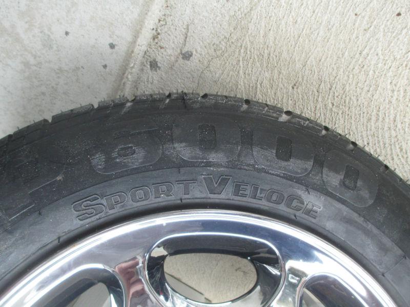 MERCEDES WHEEL CHROME 16 INCH WITH NEW PERILLI TIRE , US $150.00, image 3