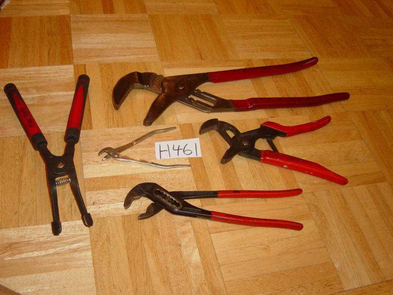 MAC TOOLS 5 PIECE ASSORTED ADJUSTABLE JAW,QUICK JAW, SPARK PLUG PULLER PLIERS, US $102.99, image 9