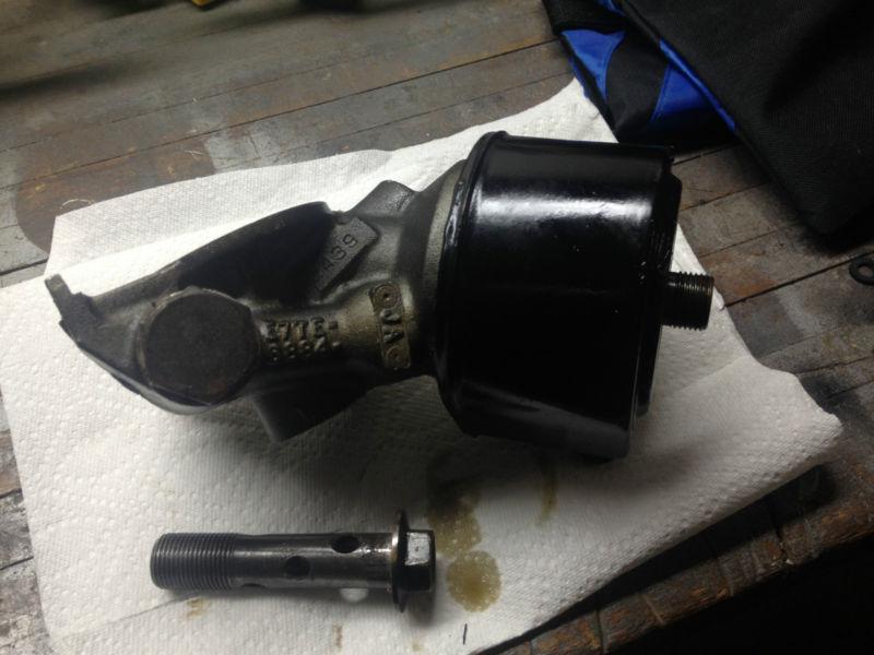 Purchase Ford 460 Marine Oil Cooler Housing Pedestle, Water Cooled