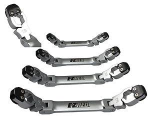 Ez red  4 piece metric ratcheting line wrench set (8 sizes)