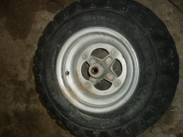 86 1986 honda atc250r atc 2503-wheeler tire wheel rubber rim front 23x8x11