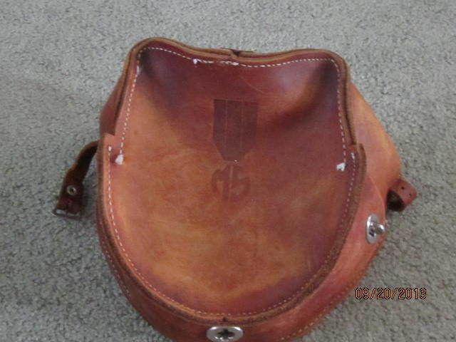 Leather vintage moto cross bag