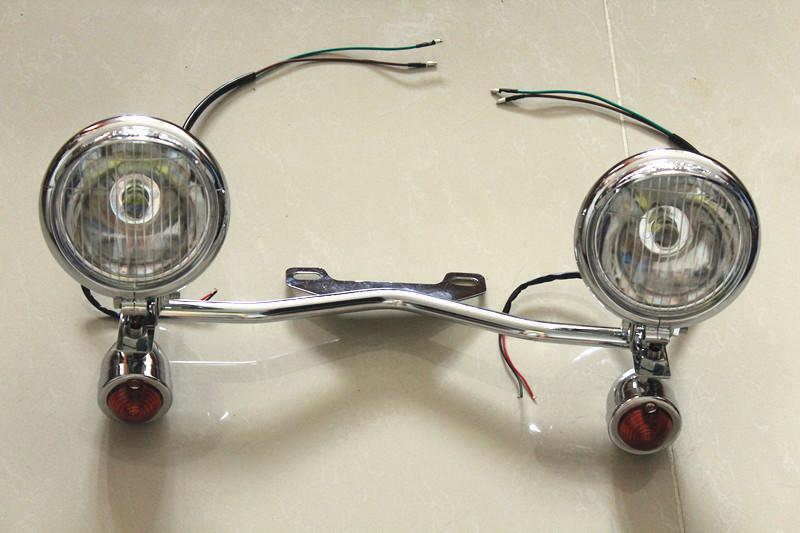 Honda shadow spirit vt 750 1100 1300 1800 turn signal passing lamp spotlight bar
