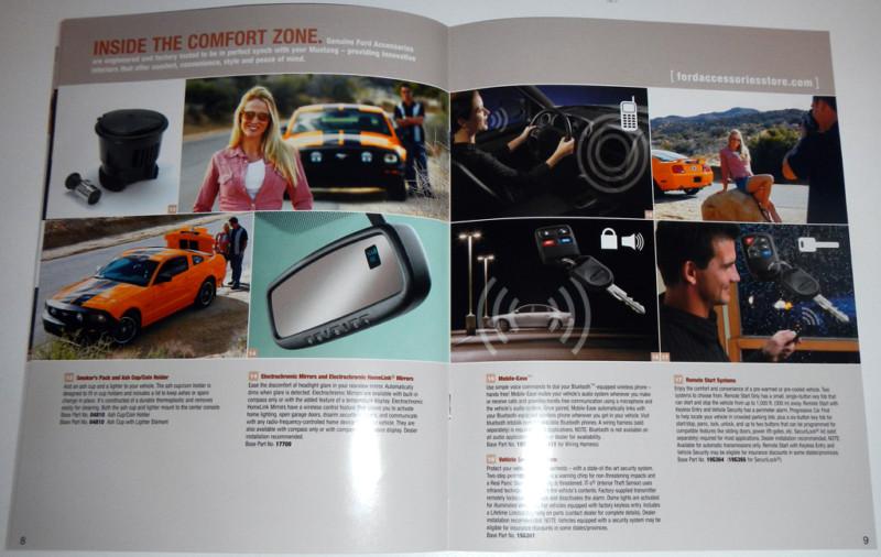 Purchase 2007 FORD MUSTANG ACCESSORIES BROCHURE in Clawson, Michigan