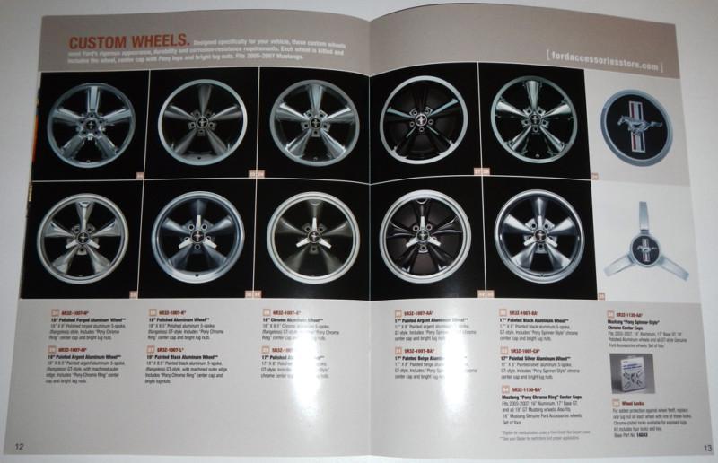 Purchase 2007 FORD MUSTANG ACCESSORIES BROCHURE in Clawson, Michigan