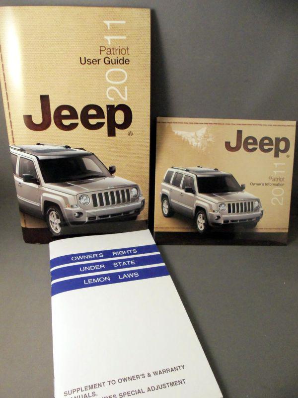 2011 jeep patriot oem factory users guide with supplements & cover 11