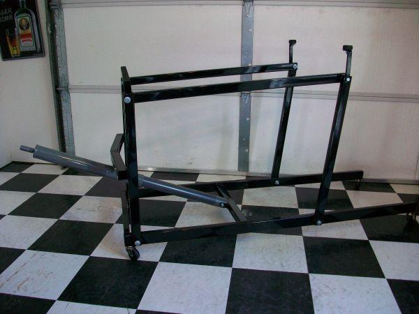  snowmobile lift 5000 lbs bull dog jack with 4 swivel casters 