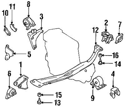 Infiniti 112104m810 genuine oem factory original mount