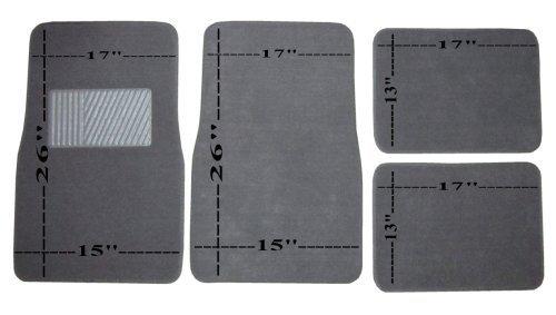 Solid Grey Superior Faux Leather Seat Covers w/ Charcoal Floor Mats & More #1, US $51.40, image 7