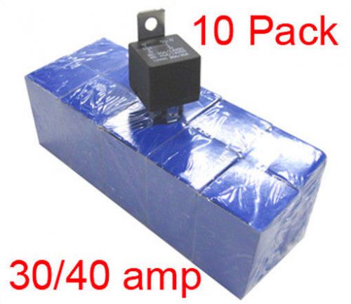 Automotive 12 volt 30/40 amp heavy duty relay 10 pack car boat alarm