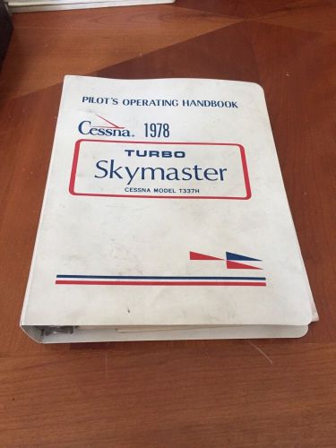 Cessna turbo skymaster – 1978 model t337h – pilots operating handbook