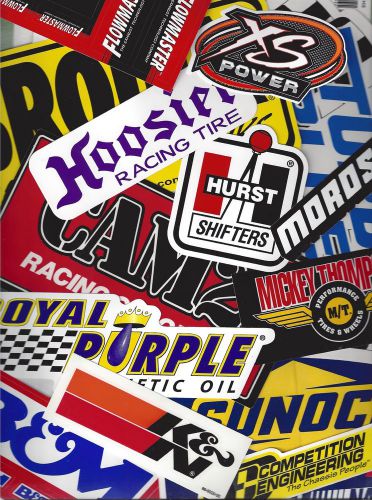 Racing decals sticker grab bag of 25+ new for trailer tool box mancave race car
