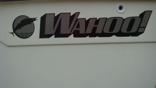 Brand new (pair) wahoo boat decals w/ free window sticker just like originals