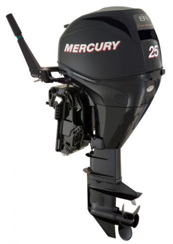 Mercury 25 hp 4 stroke outboard tiller 20" boat electric start power trim
