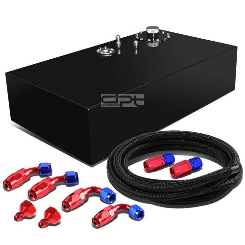17 gallon top-feed coated race reserved tank+cap+level sender+steel line kit