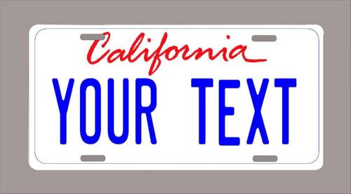 California custom novelty license plate-your name or text 6&#034;x12&#034;-free shipping c