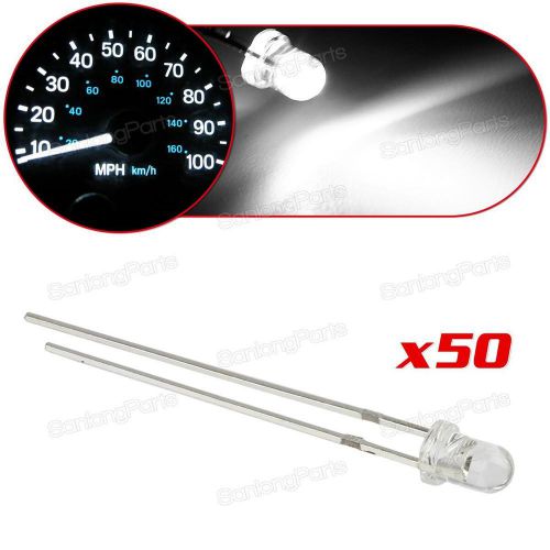 Purchase 50x White 3mm Diode Emitting LED Instrument Cluster Lights DIY