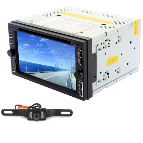Camera+2din 6.2" car stereo dvd cd mp3 player hd in dash bluetooth ipod tv radio