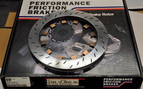 Performance friction 284.19.0035.48 fits pfc zr24 caliper rear burnished slotted