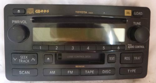 03 04 Toyota Sequoia Tundra JBL Radio 6Cd Cassette 86120-0C121 A56835 Face Plate, image 1