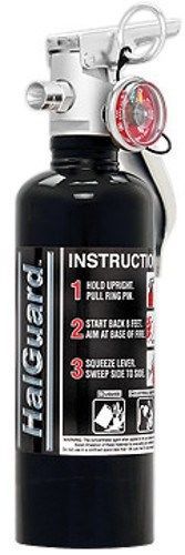 1.4lb clean agent fire extinguisher - black