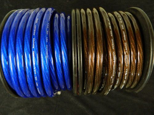 0 gauge wire 40 ft 20 black 20 blue 1/0 awg power ground cable stranded car
