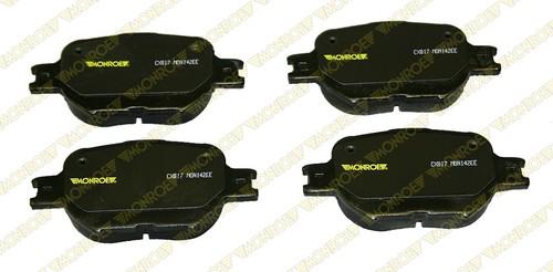Monroe cx817 brake pad or shoe, front-monroe ceramics brake pad