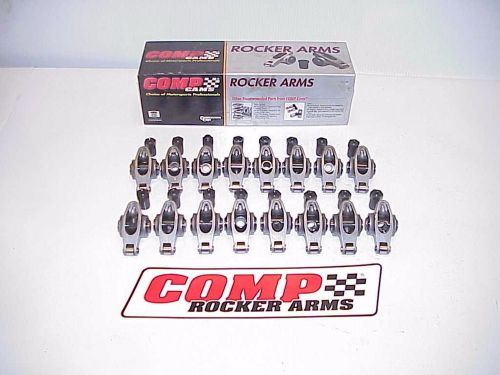 Comp cams sb chevy hi-tech stainless rocker arms &amp; 7/16 poly locks sb chevy 1.52