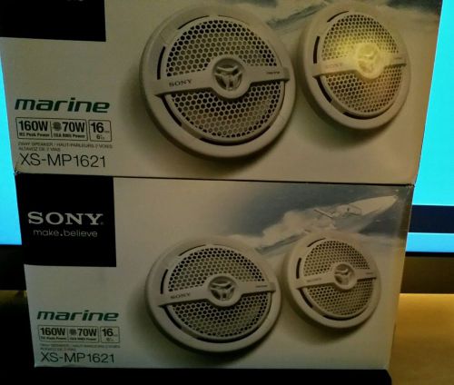 *bogo* 4 sony xs-mp1621 140w rms 6.5&#034; 2way coaxial marine boat stereo speakers