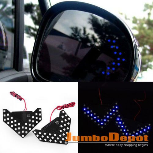 Purchase Blue 33SMD Sequential LED Arrows Mirror Blinker Light For