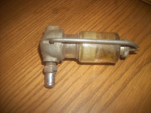 Lot h vintage car / truck / tractor glass bowl fuel filter / sediment bowl