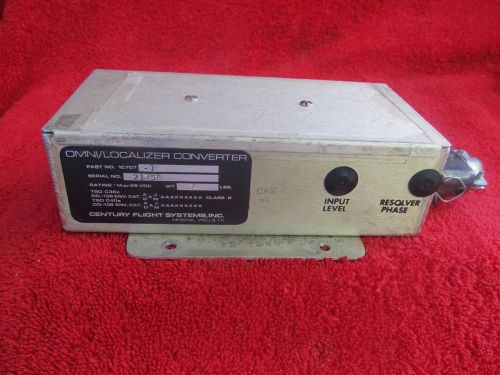 Century flight systems omni/localizer converter model 1c707-1 *warranty*