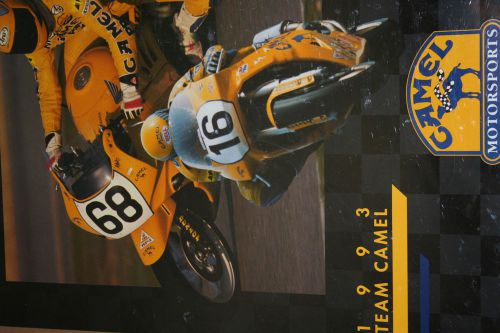 Honda team camel 1993 poster. mesures 18" w x 24" h